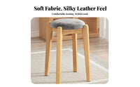 Stackable Rectangular Wooden Stool Nordic Design Backless Square Seat Modern Minimalist Small Bench Space-Saving for Homeowners, Apartment Dwellers, Decorators, Living Room, Kitchen, Bedroom, Entryway
