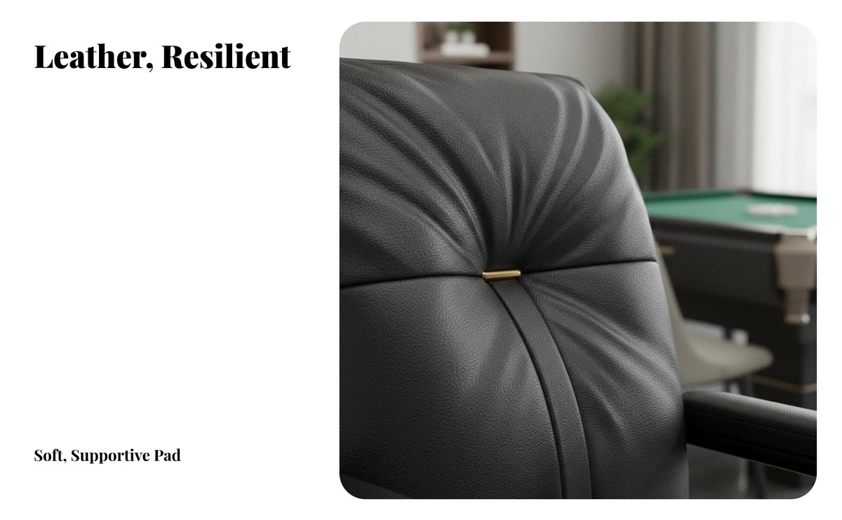 Ergonomic Design Mahjong Parlor Chair Heavy Duty Frame Gaming Armchair Double-Layer Cushion Household Furniture Easy to Clean for Game Enthusiasts, Adults, Home, Conference Room