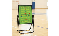 Soccer Board with Stand Freestanding Football Strategy Board with Stand Double-Sided for Coaches, Trainers, Match Planning, Team Talks