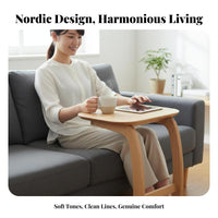 Minimalist design C-Shaped Sofa Stand Movable C-Shaped Stand Space-Saving Design Side Table Stable Frame for Apartment Dwellers, Remote Workers, Living Room, Balcony, Small Spaces, Home Office