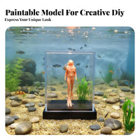 1:64 Scale Diver Model Paintable Miniature Landscape Figure Unpainted Diver Figure DIY Undertaking Hobby Supply High Accuracy