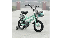 Kids' Bike with Training Wheels High-Carbon Steel Frame Beginner Beginner Bike Children's Bike with Back Seat for Beginners, Young Children, Outdoor