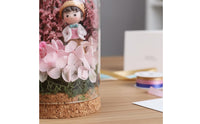 Handmade Gift Preserved Flower Glass Dome Long Lasting Glass Dome Flower Display Romantic Design House Decoration Exquisite Craftsmanship for Crafters, Home Decor, Party Activity