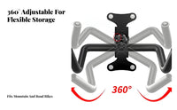 Space Saving Wall Mounted Bike Rack Easy Installation Cycle Wall Hanger Adjustable for Apartment