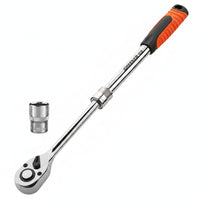 72-Tooth Telescopic Ratchet Wrench with Adjustable Handle Anti-Slip Telescopic Ratchet Wrench Heavy Duty for Diyers