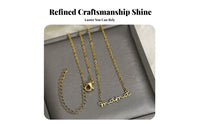 Mama Necklace Stainless Steel Adjustable Chain Elegant Gift for Mothers