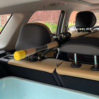 360-Degree Car Fishing Rod Holder Adjustable Headrest Rod Holder Quick-Release Vehicle Accessory Padded