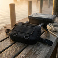 Fishing Chest Bag Adjustable Straps Fishing Bag Zippered for Anglers