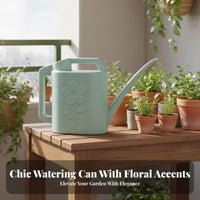 Long Spout Watering Can Lightweight Design 4L Garden Waterer Wide Mouth Inlet Large Capacity Watering Jug for Gardeners, Homeowners, Balcony, Outdoor