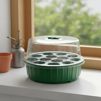 3 Pieces Moisture Retention 13-Cell Starter Kit Easy Monitoring Starter Kit Reusable Humidity Dome Tray Watertight Base for Balcony, Greenhouse, Nursery