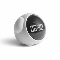 Interactive Emoticon S Emoticon Alarm Clock Temperature Display Digital Emoticon Clock Snooze Function for Teens, Adults, Dorm Room, Nursery