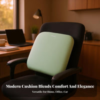 Slow Rebound Memory Foam Seat Cushion Breathable Material Ergonomic Office Chair Cushion Washable Cover for Students, Drivers, Car