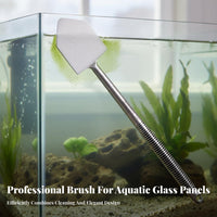 Tank Glass Scrubber Aquarium Glass Scrubber Non-Slip Grip Aquarium Aquatic Growth Remover Tool