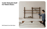 Space-Saving Multi-Tier Hanging Shelf minimalist design Multi-Tier Floating Shelf adaptable Wall-Mounted Rack Sturdy and long-lasting for Apartment Dwellers, Decor fans, Living Room, Bedroom, Office, Hallmethod