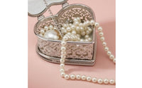 Heart-Shaped Jewelry Box Compact Small Container Dust Protection Storage Item
