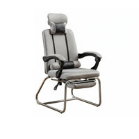 170-Degree Recline Reclining Office Chair with Footrest Ergonomic Design Highspine Reclining Chair with Footrest Adjustable neck restrest Seating Furniture effortless Rolling casters for Students, Gaming
