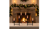 Wrought Iron Candle Holder Multi-Head Foldable Candle Holder Stable