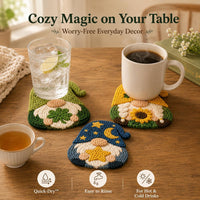Gnome Coasters Punch Needle Kit