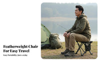 Miniature foldable Stool Lightweight Folding Seat Easy to Carry small Design for Campers, Anglers, Camping, Outdoor, trip