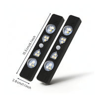 2 Pieces Multicolor Car Ambient Light with Sensor Dynamic Modes Car Light Kit with Controller Control Bright Soft for Drivers