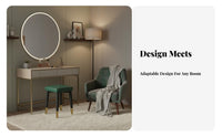 Modern Minimalist Design Stackable Square Ottoman Space-Saving Design Upholstered Vanity Seat Multifunctional Stool Sturdy Construction for Families, Homeowners, Living Room, Bedroom, Small Apartments, Entryway