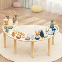 Developmental Table with Bead Maze Learning Developmental Table Wooden Activity Center Multifunctional Furniture