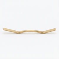 Curved Brass Massage Stick Polished Massage Stick with Acupoint Chart Smooth Lymphatic Drainage Massager Long-Lasting for Masseuses, Home, Spa