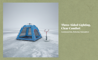 Outdoor Camping, Ice Fishing Tent, Fiberglass Frame Shelter