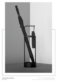 Iron Umbrella Stand with Drip Tray for Home and Commercial Use