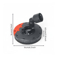 Angle Dust Shroud Detachable Design Dust Extraction Guard Removable Edge Piece Power Tool Accessory for Workshop, Renovation Projects