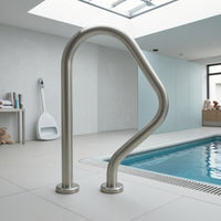Rustproof Pool Handrail Corrosion-Resistant Pool Grab Long-Lasting Easy-Grip for Swimmers