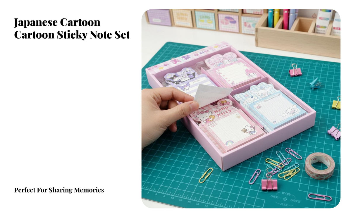 Cartoon Y Note Repositionable Self Note Paper Removes Cleanly Self Memo Pages for Kids, Students, School, Journaling, Scrapbooking