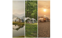 Quick-Inflate Inflatable Camping Tent with Awning Waterproof Tent with Awning Spacious Sturdy for Campers, Families, Weekend Trips