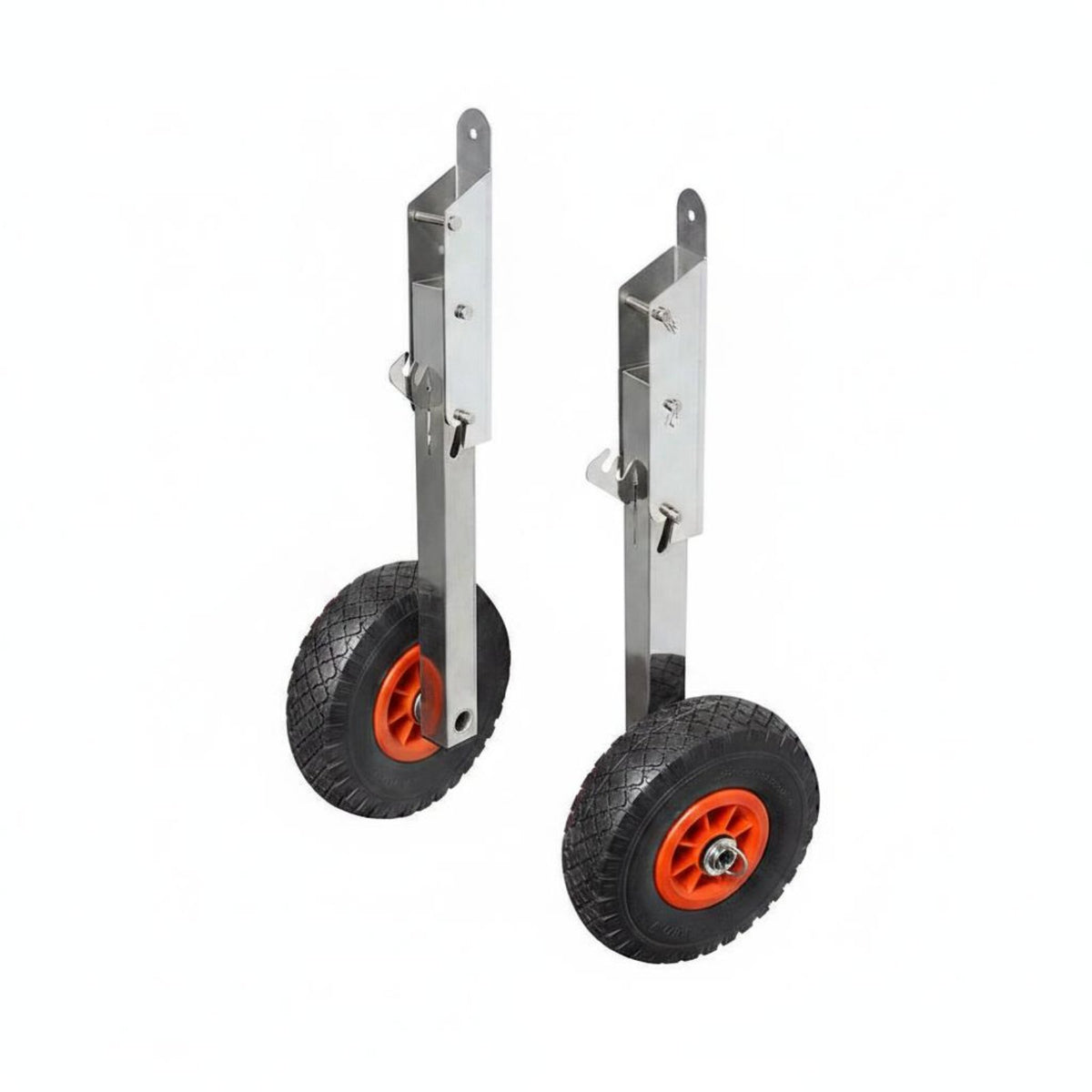 2 Pieces Boat Launch Cart Rust Resistant Inflatable Boat Cart Large Load Capacity Marine Gear for Waterfront