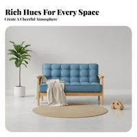 Hardwood Wood Framiniature Double children's Bench 2-Seater Toddler Sofa Photography Prop kids' Furniture Modern Design for Boys and Girls, Preschoolers, Kindergarten, literary Corner, Playroom, Daycare