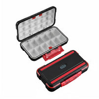 Fishing Accessory Box Transparent Lids Double Sided Tackle Box Plastic Storage Organizer Sturdy Divider Case Clear