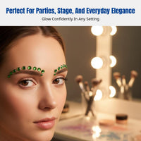 Acrylic Crystal Face Gem Sticker, Ultra Shiny Teardrop Sparkle Stone, Press-On for DIY Makeup