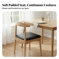Nordic Design Curved Back Chair Ergonomic Backrest Armless Side Chair Long-Lasting Seating Furniture Sturdy Frame for Homeowners, Interior Designers, Study Room, Home Office, Kitchen, Bedroom