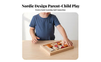 Early Learning Wooden Reasoning Slide Game Develops Logical Thinking Color and Shape Slide Game Solid Wood Construction Shape and Color Sorting Game Improves Hand-Eye Coordination for Preschoolers, Toddlers, Kids 3+, Preschool Classroom, Daycare, Travel