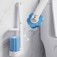 6 Pieces Toilet Brush Replacement Heads Hygienic Toilet Cleaning Sponge Refills Brush Head Replacement Single-Use Easy