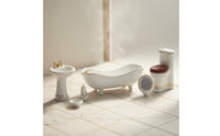 5 Pieces 1:12 Scale Washroom Set Realistic Design Dollhouse Washroom Set No Assembly Required for Collectors, Hobbyists, Model House, Diorama