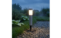 Stainless Steel Solar Lawn Light Black Cap Solar Pathway Lights for Courtyard