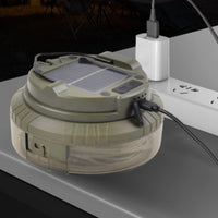 Two-in-Single LED Lantern with String Lights Translucent Solar Camping String Lights