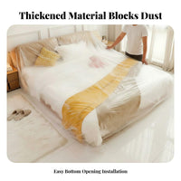 Dustproof Disposable Furniture Dust Cover Thickened Material Disposable Dust Cover Tear-Resistant for Movers, Bedroom, Living Room, Painting