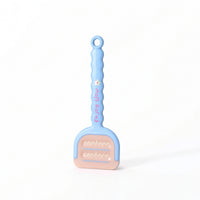 Scraper with Long Handle Flexible Bathroom Scraper Cleaning Tool with Long Handle Ergonomic Scrubbing Brush Easy to Clean