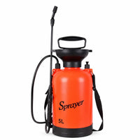 Hand Pump Sprayer 5-Liter Garden Sprayer with Shoulder Strap Portable Manual for Gardeners, Gardening, Yard Work