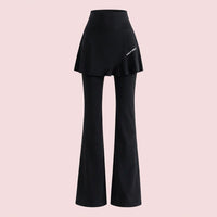 Leggings for Women UK with Pockets for Gym and Workout, High Waisted Nylon Material for Enhanced Compression, Elastic Flared Style