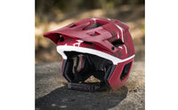 Mountain Bike Helmet with Visor Impact-Absorbing Opencycle Helmet Secure Fit for Cyclists, Downhill Riding