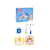 CVC Phonics Toy with Flashcards Literacy Word Building Kit Educational Letter Matching Game Interactive for Kindergarteners
