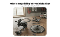 6 Pieces 11 Speed Mountain Bike Groupset CNC Machined Mountain Bike Derailleur Gear Selector Groupset 11 Speed Bike Drivetrain